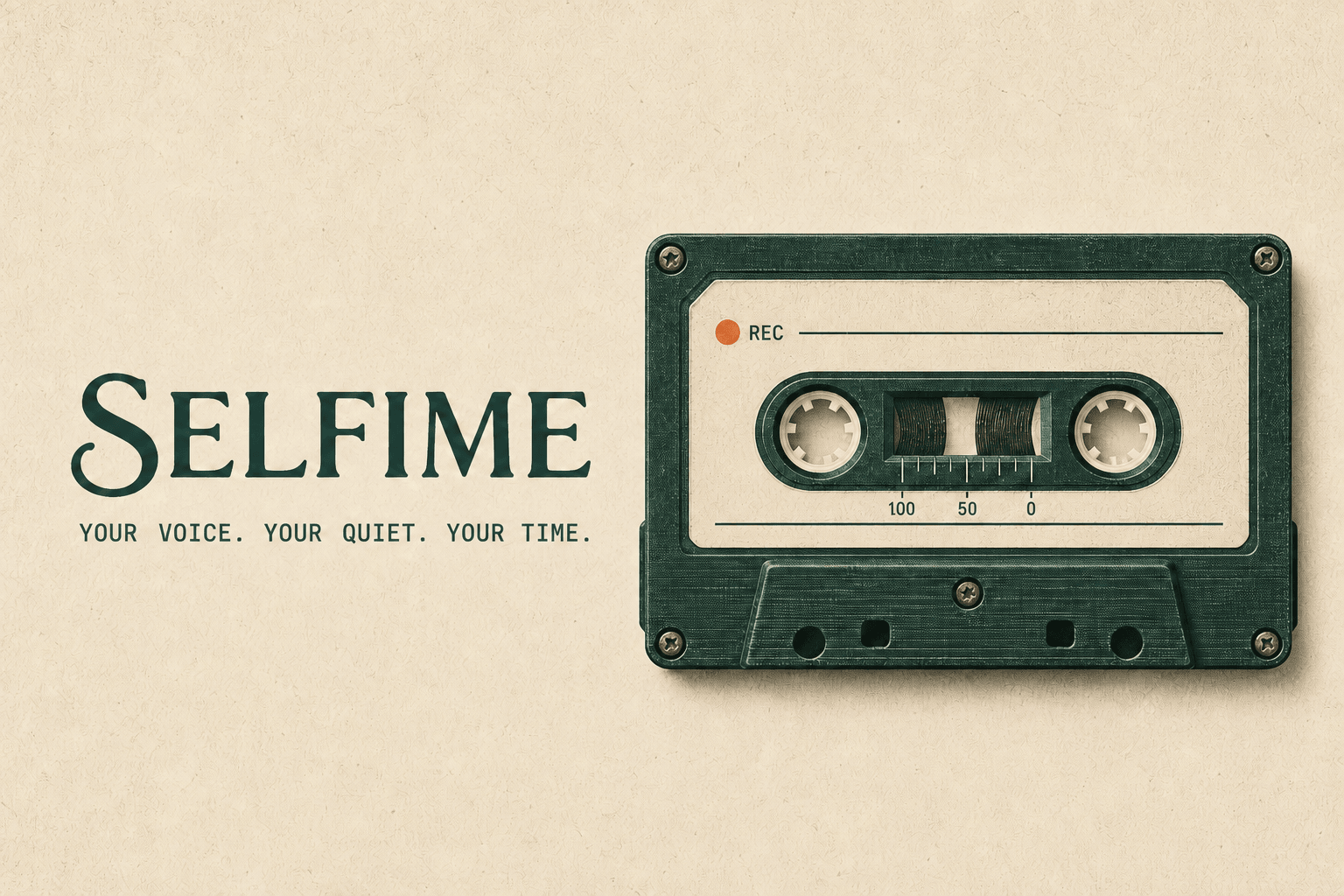 I built Selfime, a cassette-style app for recording meditations in your own voice